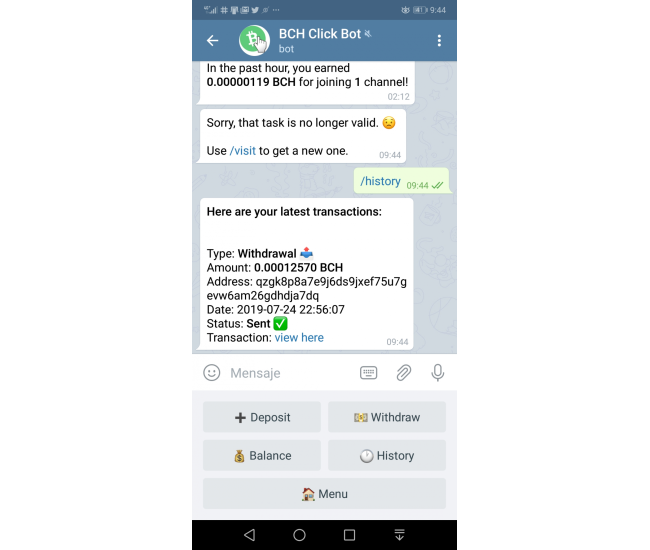 BCH Click Bot ¡SI PAGA!