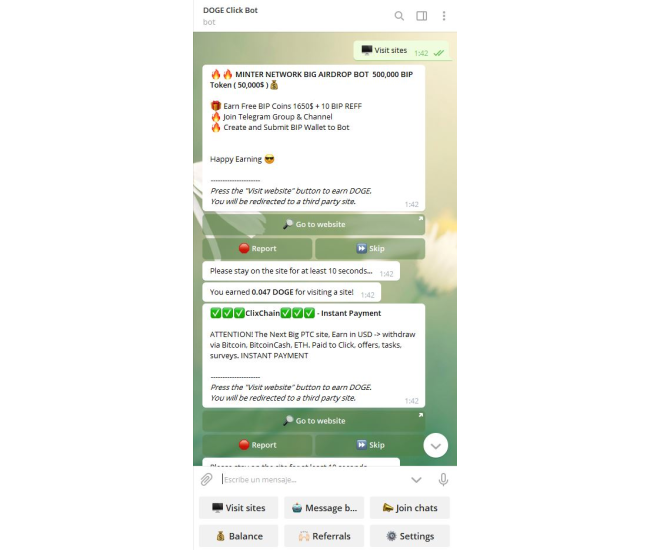 Doge Click Bot ¡SI PAGA!