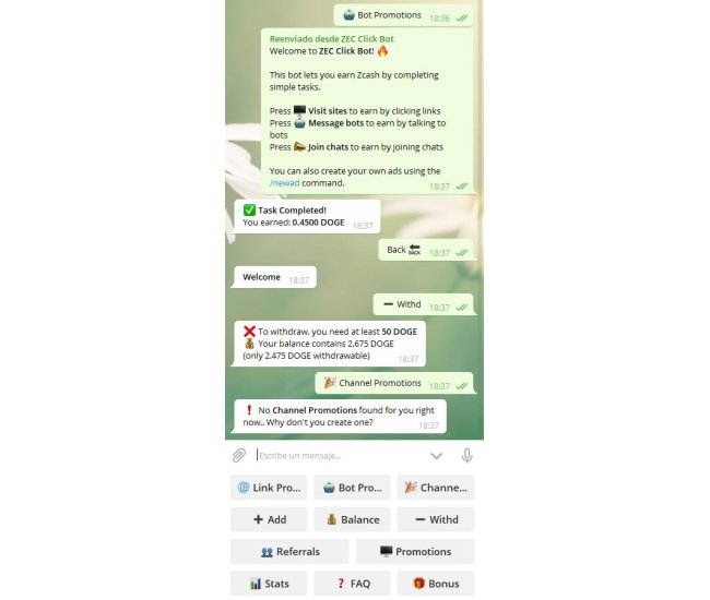 Doge Clikke bot ¡SI PAGA!