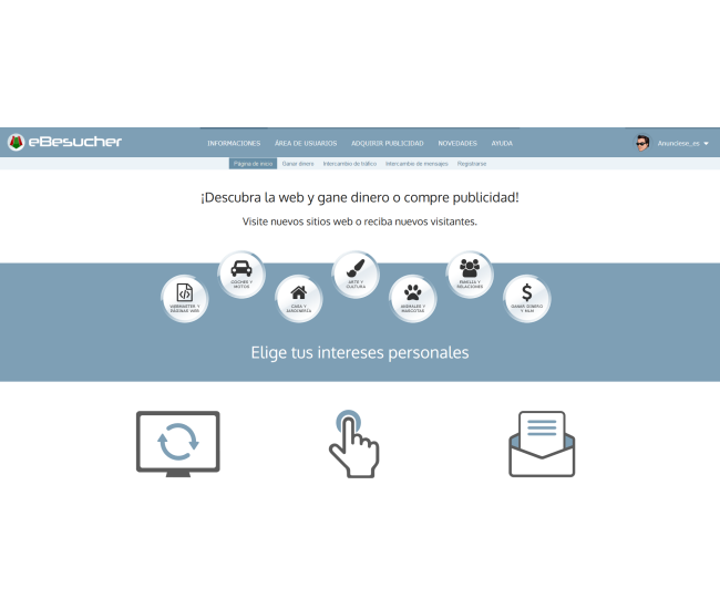 eBesucher. Gana € en automático ¡SI PAGA!
