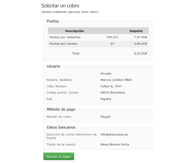 eBesucher. Gana € en automático ¡SI PAGA!